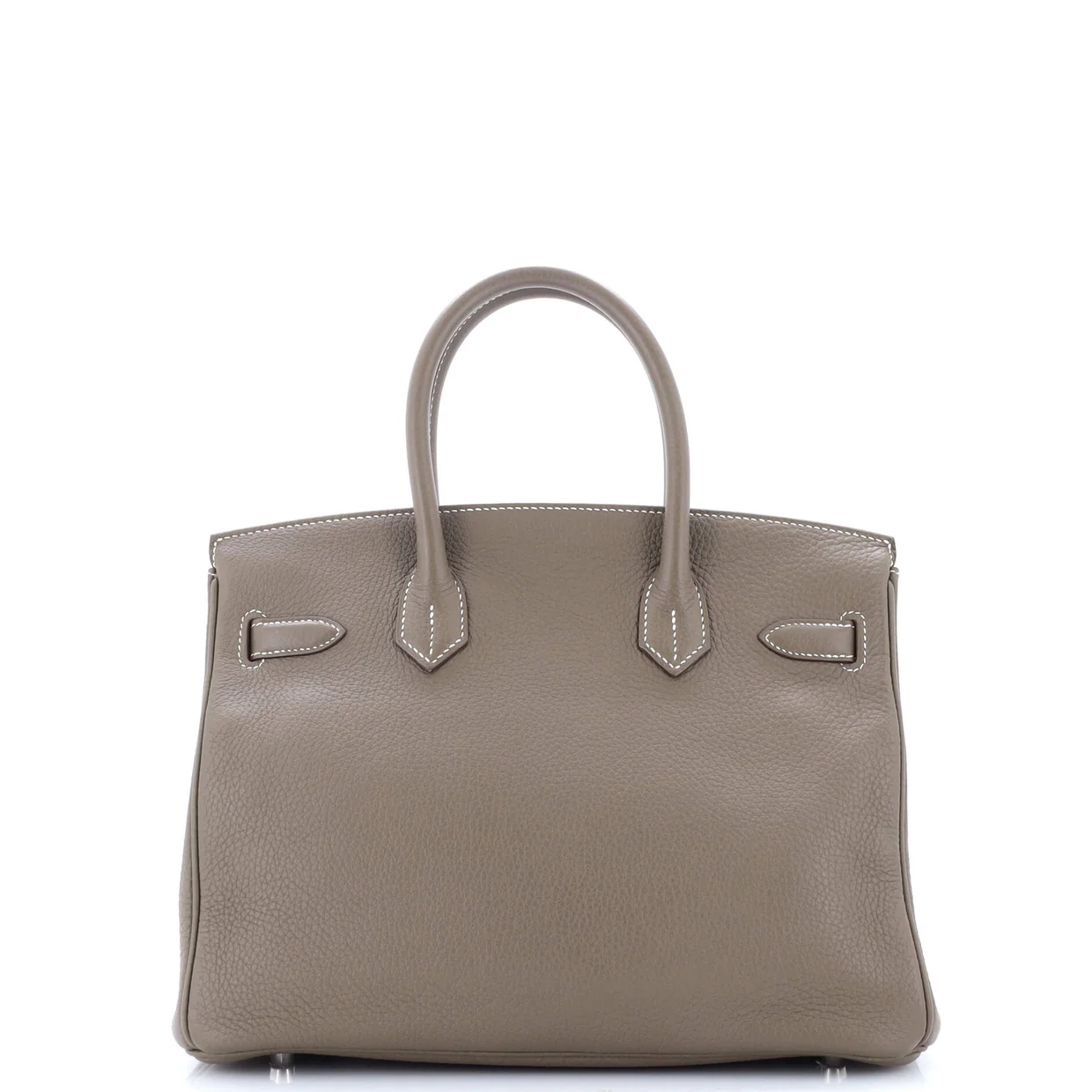 Birkin Handbag Grey Clemence with Palladium Hardware 30 - Deep Luxury