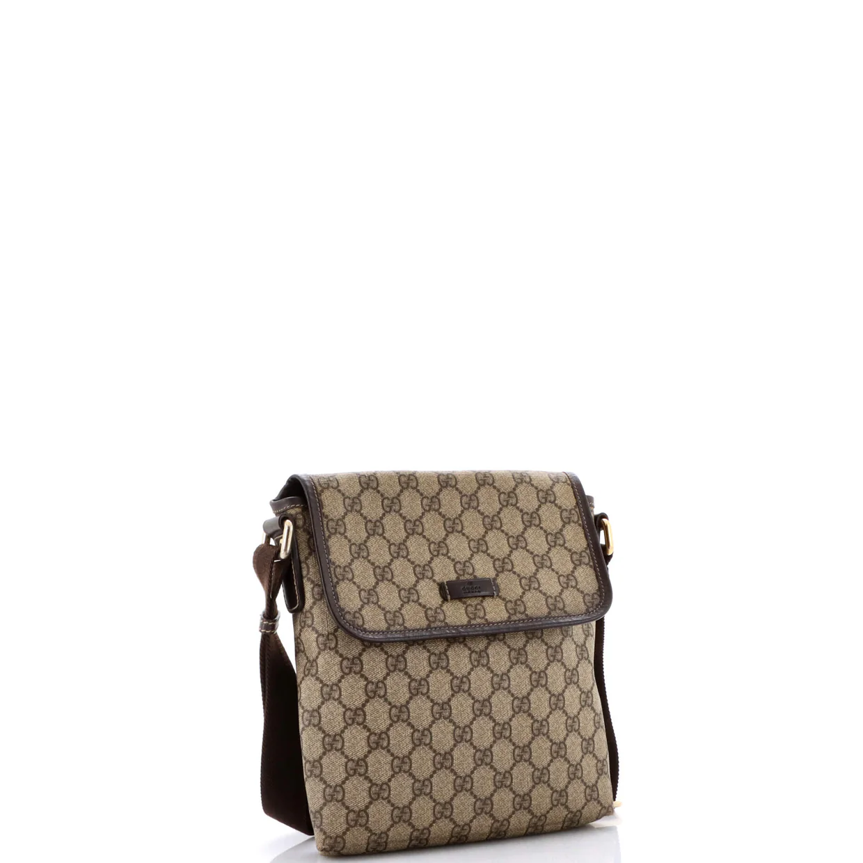 Flap Messenger GG Coated Canvas Small - Deep Luxury
