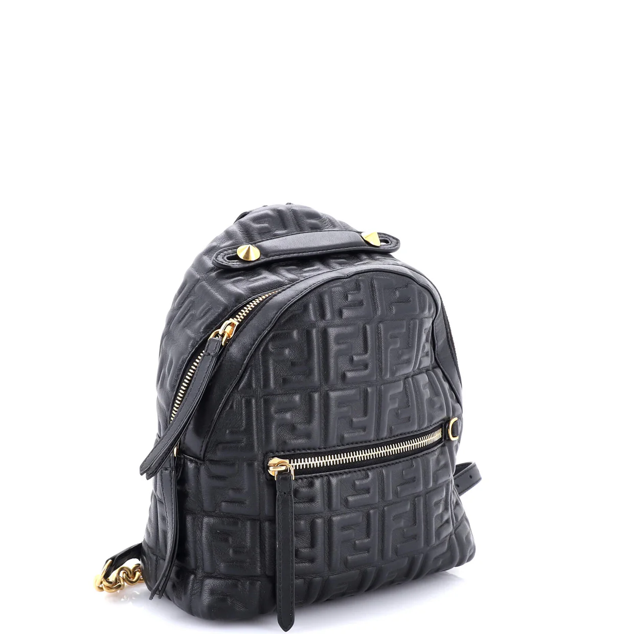 By The Way Backpack Zucca Embossed Leather Mini - Deep Luxury