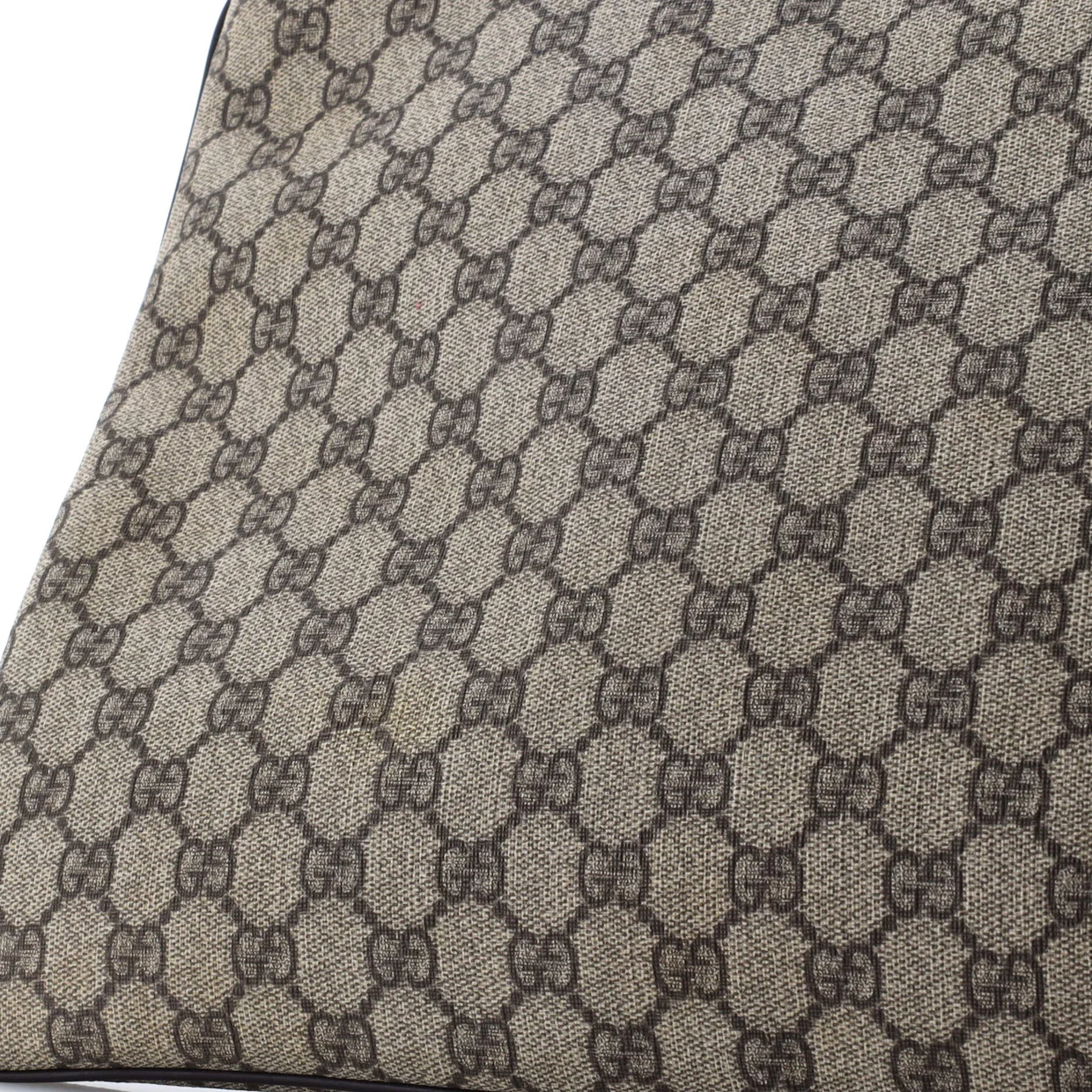 Zip Top Messenger Bag GG Coated Canvas Large - Deep Luxury