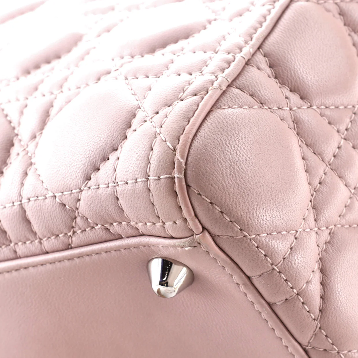 Lady Dior Bag Cannage Quilt Lambskin Large - Deep Luxury