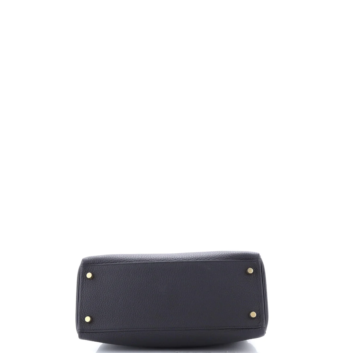 Kelly Handbag Noir Clemence with Gold Hardware 28 - Deep Luxury