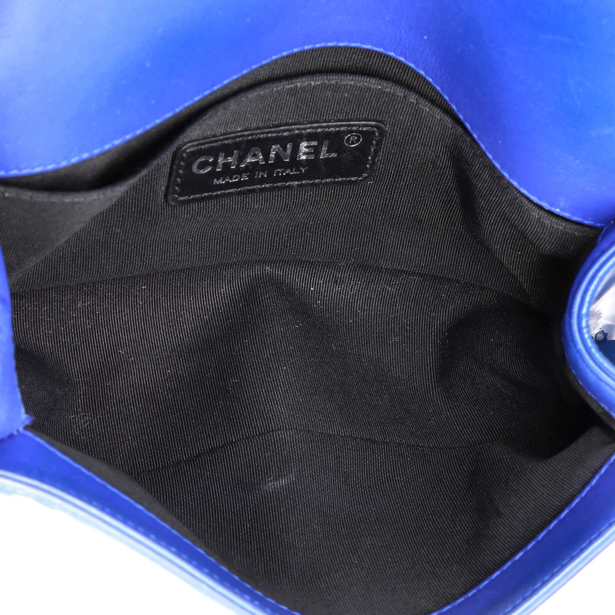 Boy Flap Bag Quilted Plexiglass Patent Small - Deep Luxury