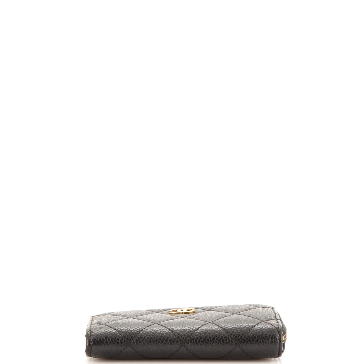 Key Pouch Quilted Caviar - Deep Luxury