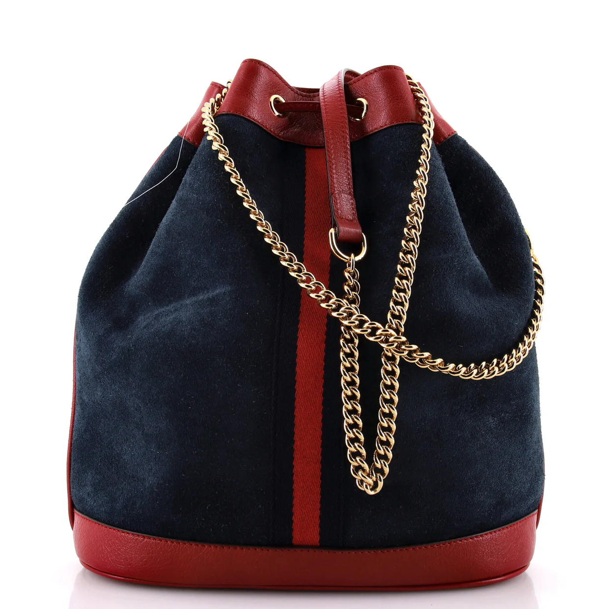 Rajah Bucket Bag Suede Medium - Deep Luxury