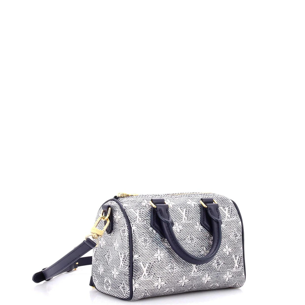 Speedy Bandouliere Bag Monoglam Jacquard Canvas 20 - Deep Luxury