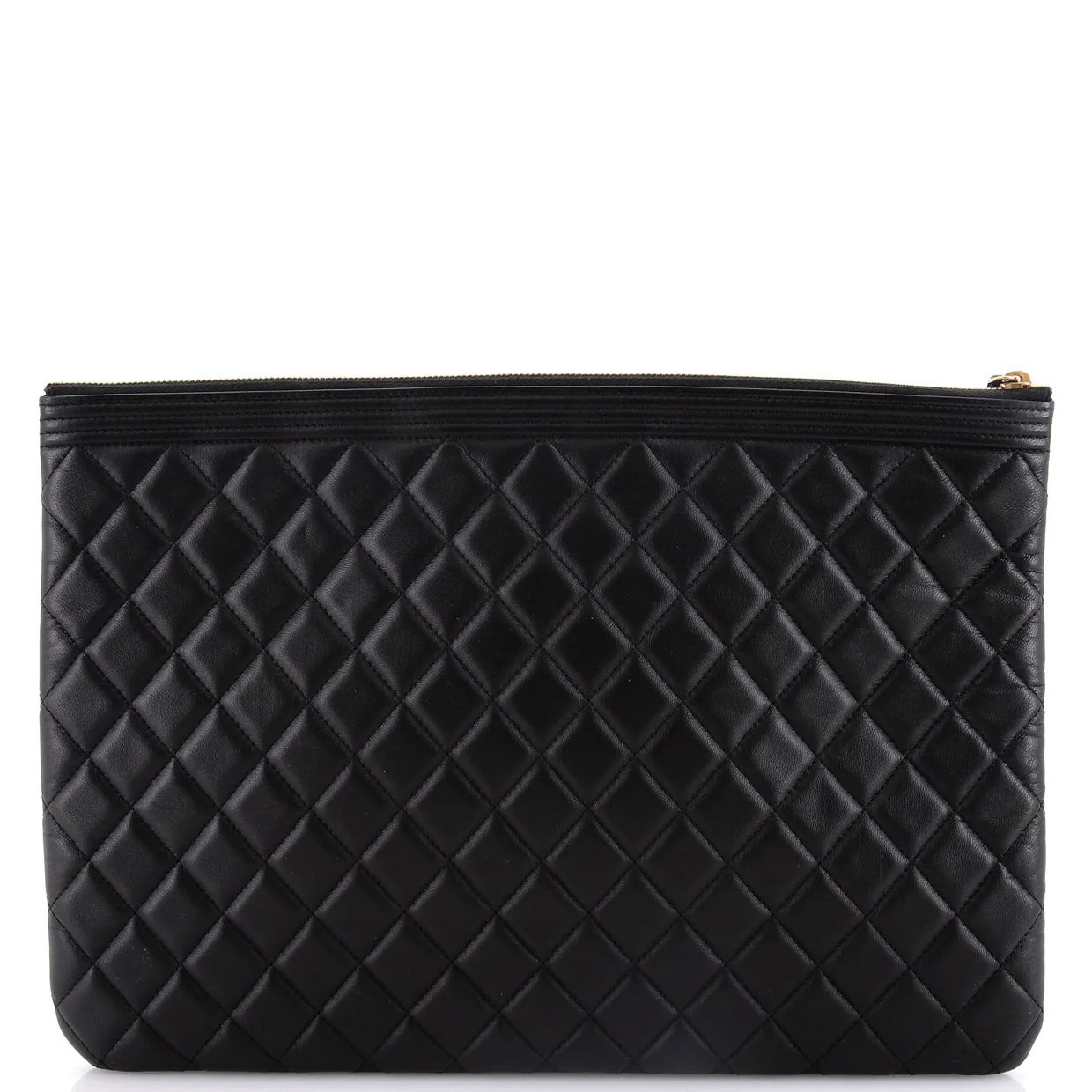 Boy O Case Clutch Quilted Lambskin Large - Deep Luxury