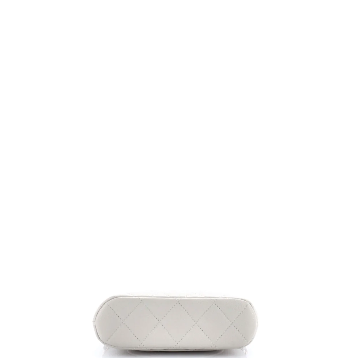 CC Dome Zip Clutch with Chain Quilted Caviar Mini - Deep Luxury