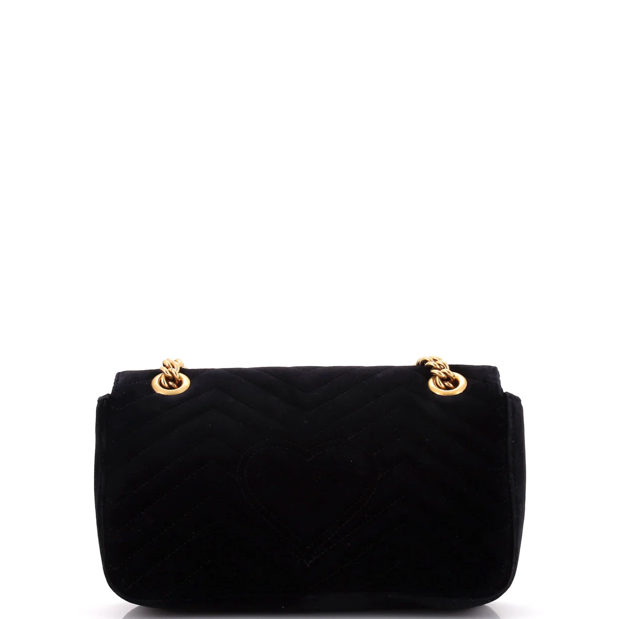 GG Marmont Flap Bag Crystal Embellished Matelasse Velvet Medium - Deep Luxury