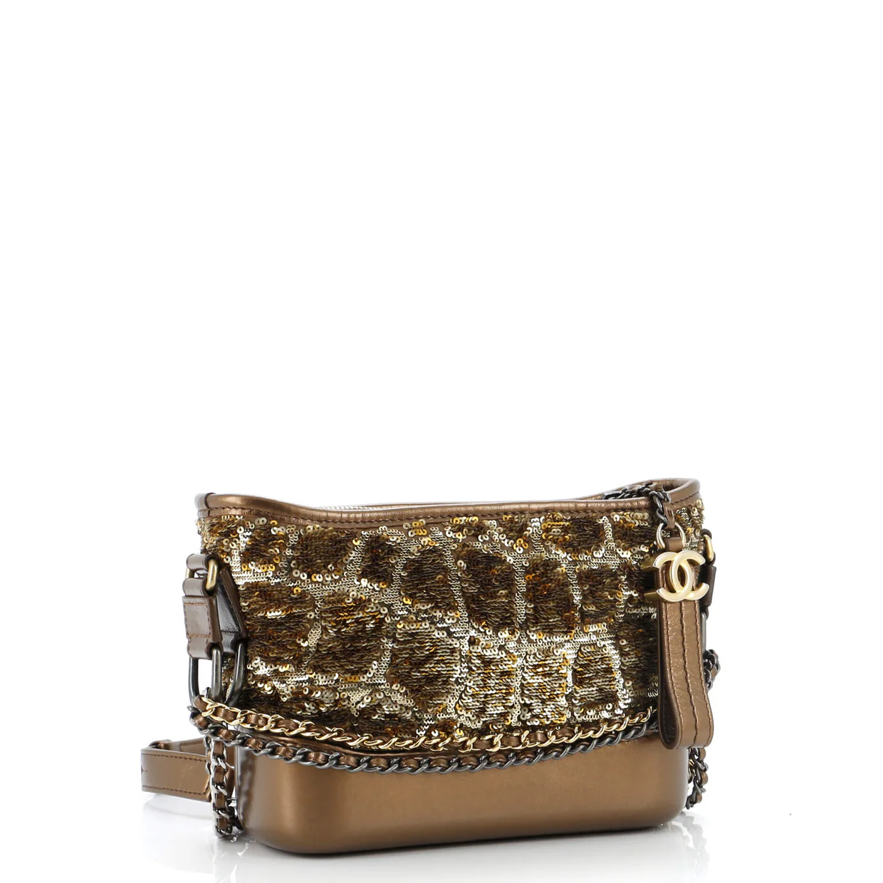 Gabrielle Hobo Sequins Small - Deep Luxury