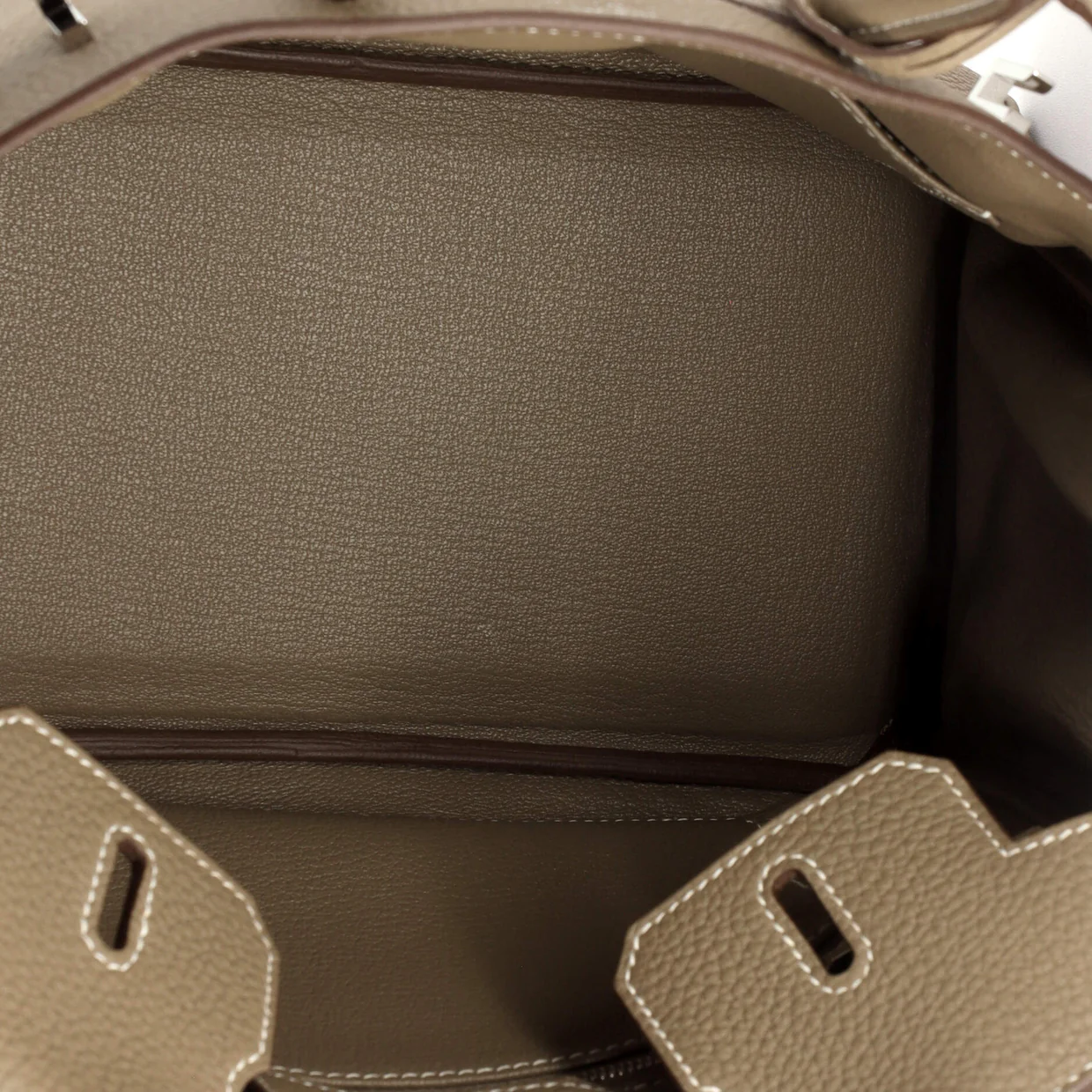 Birkin Handbag Grey Togo with Palladium Hardware 25 - Deep Luxury
