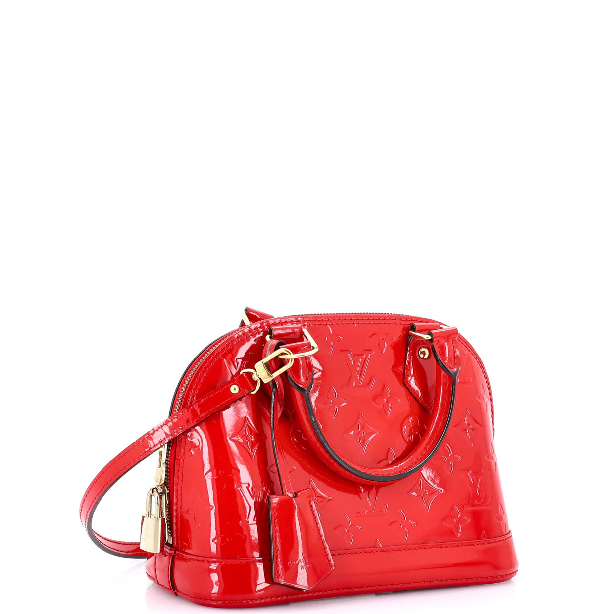 Alma Handbag Monogram Vernis BB - Deep Luxury