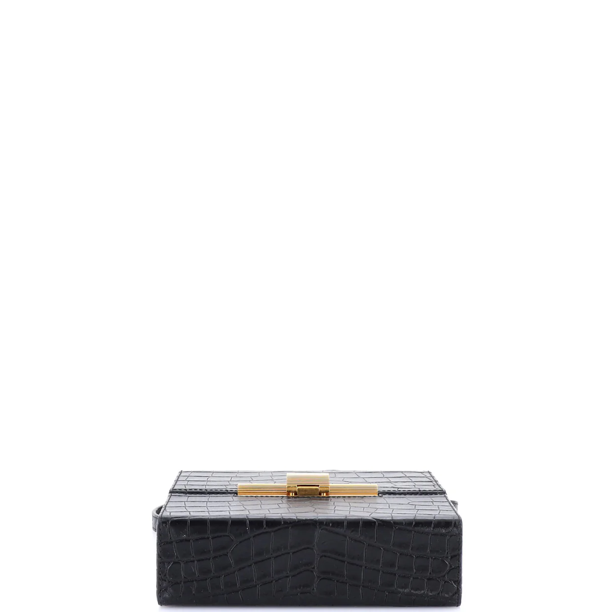 Daisey Bag Crocodile Embossed Leather - Deep Luxury