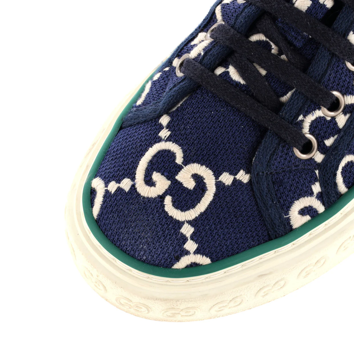 1977 Tennis Sneakers GG Embroidered Canvas - Deep Luxury