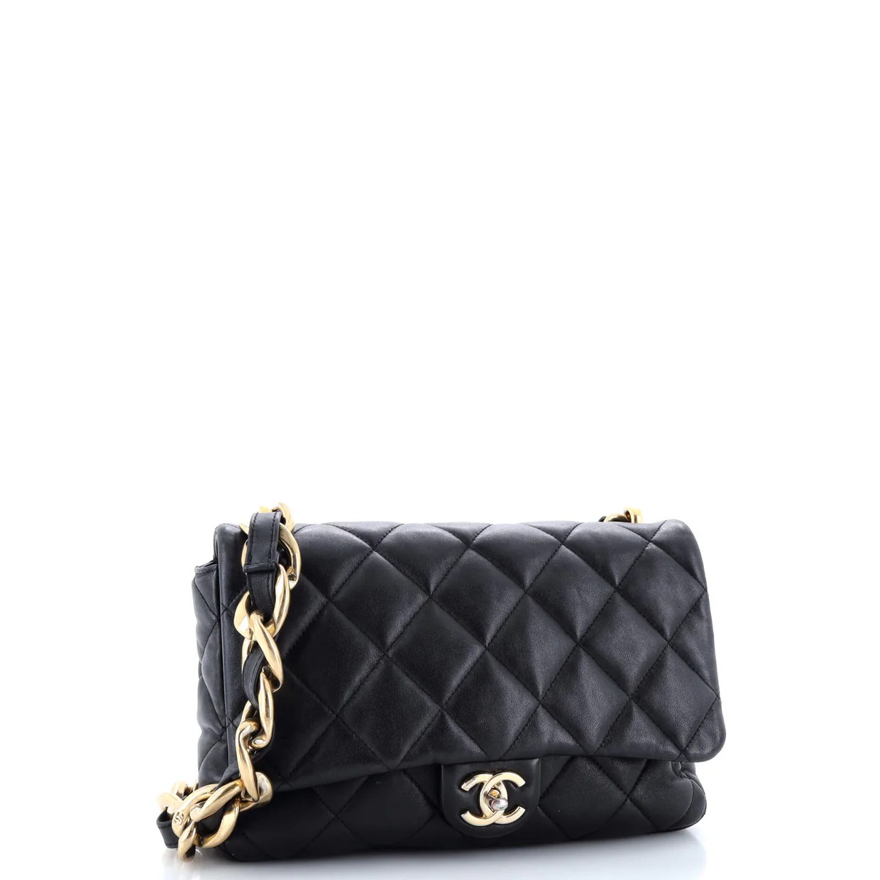 Funky Town Flap Bag Quilted Lambskin Large - Deep Luxury