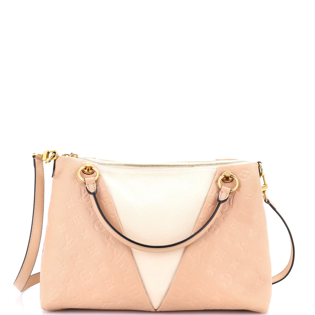 V Tote Monogram Empreinte Leather MM - Deep Luxury