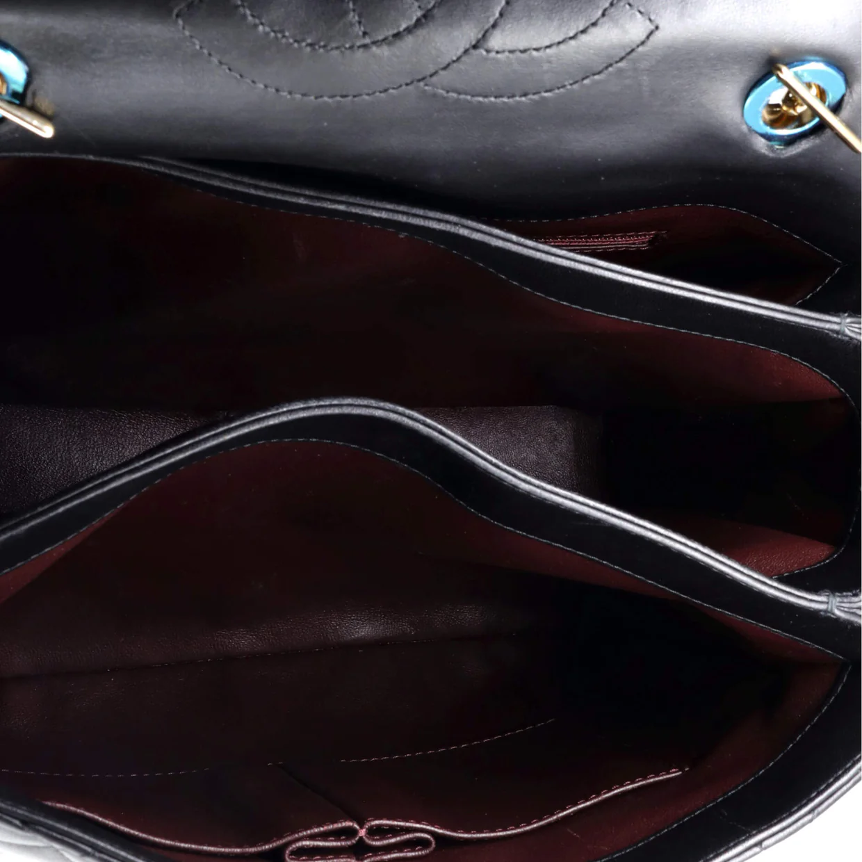 Trendy CC Top Handle Bag Quilted Lambskin Large - Deep Luxury