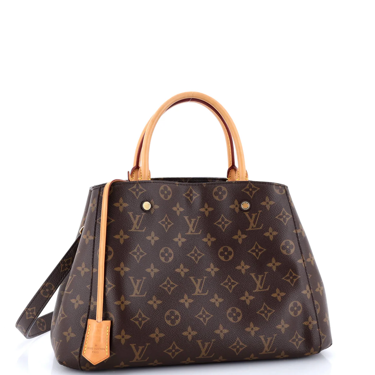 Montaigne Handbag Monogram Canvas MM - Deep Luxury