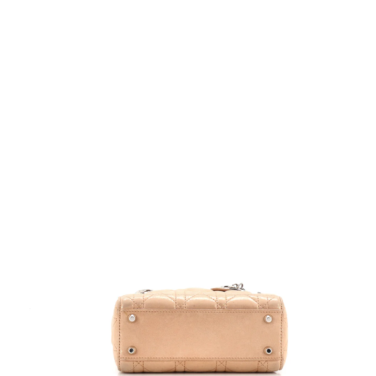 Lady Dior Chain Bag Cannage Quilt Iridescent Leather Mini - Deep Luxury