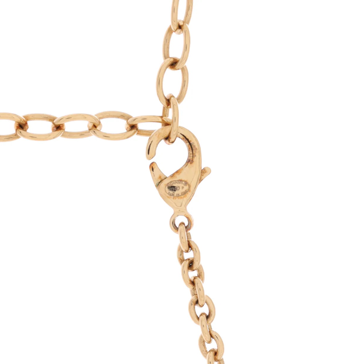 CC Multi Heart Chain Choker Necklace Metal with Crystals - Deep Luxury