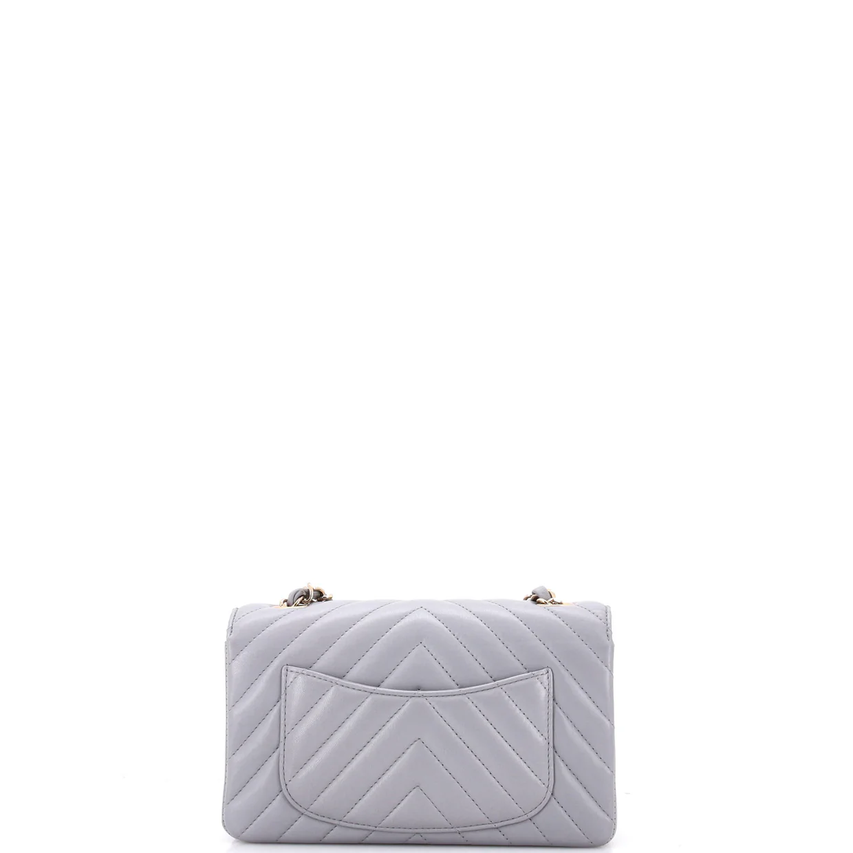 Classic Single Flap Bag Chevron Lambskin Mini - Deep Luxury