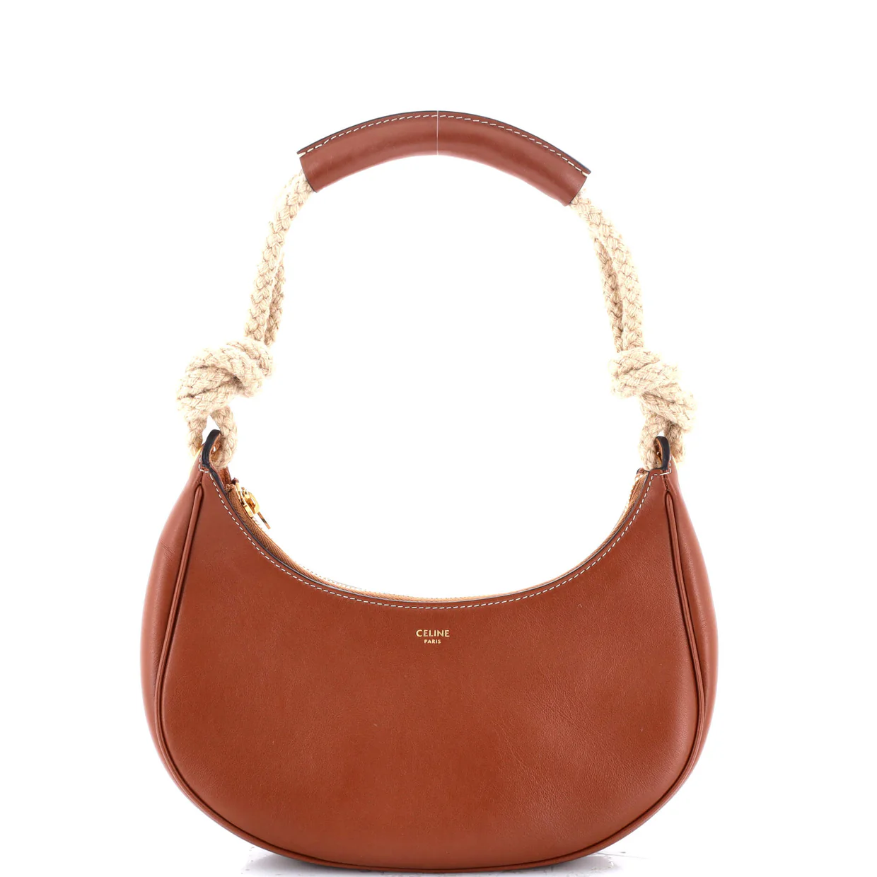 Ava Rope Bag Leather Medium - Deep Luxury