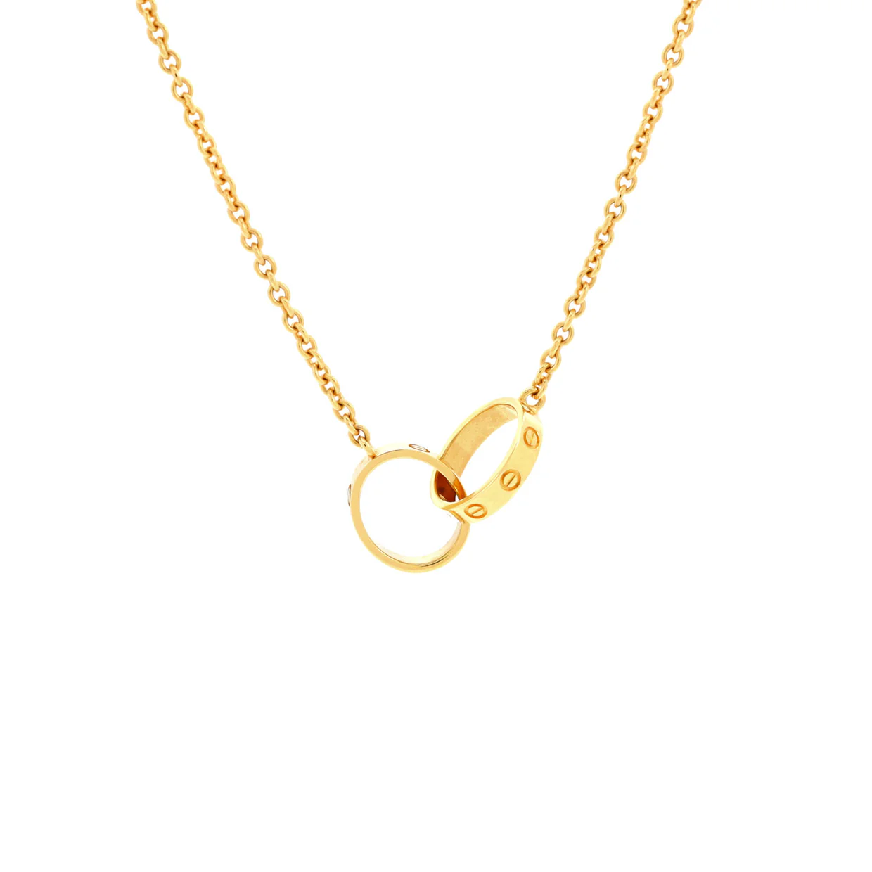 Love Interlocking Necklace 18K Yellow Gold - Deep Luxury