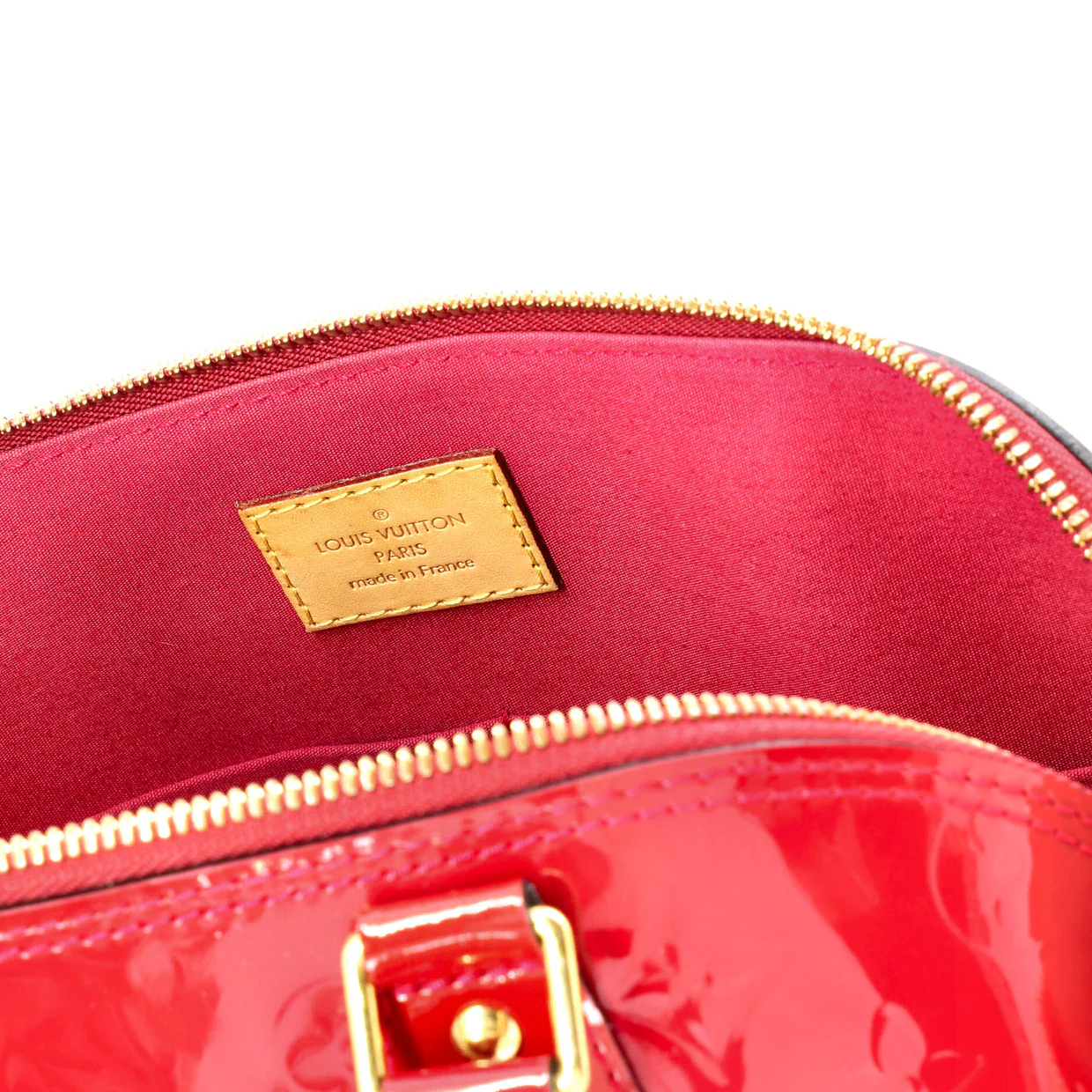 Alma Handbag Monogram Vernis PM - Deep Luxury