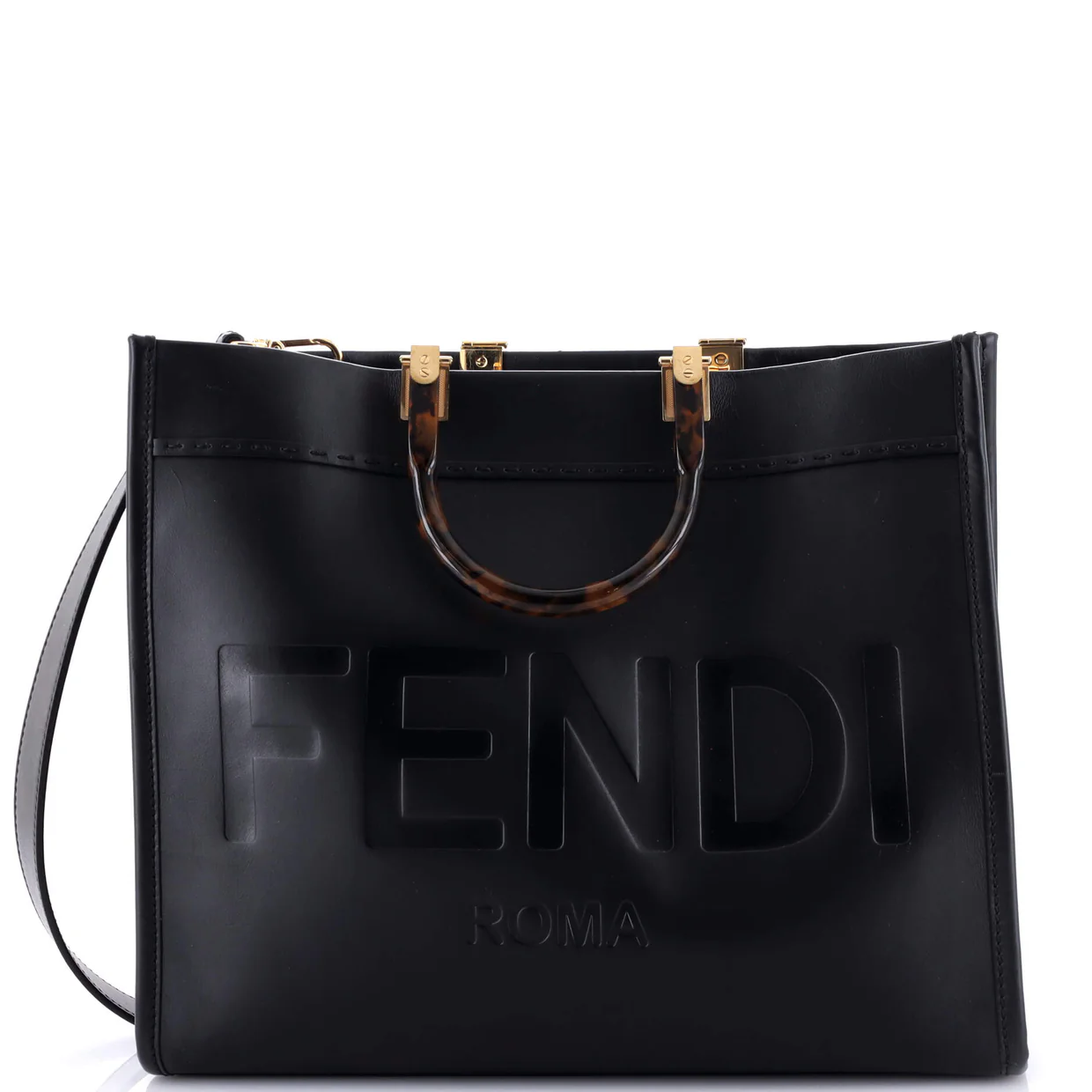 Sunshine Shopper Tote Leather Medium - Deep Luxury