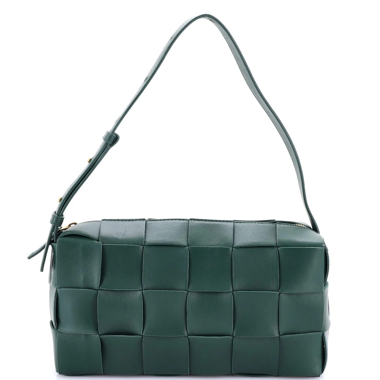 Brick Cassette Shoulder Bag Maxi Intrecciato Leather - Deep Luxury