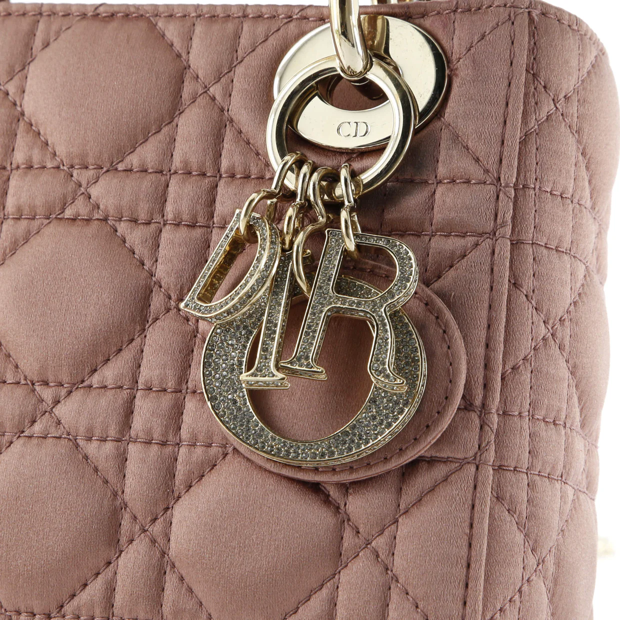 Lady Dior Chain Bag Cannage Quilt Iridescent Leather Mini - Deep Luxury