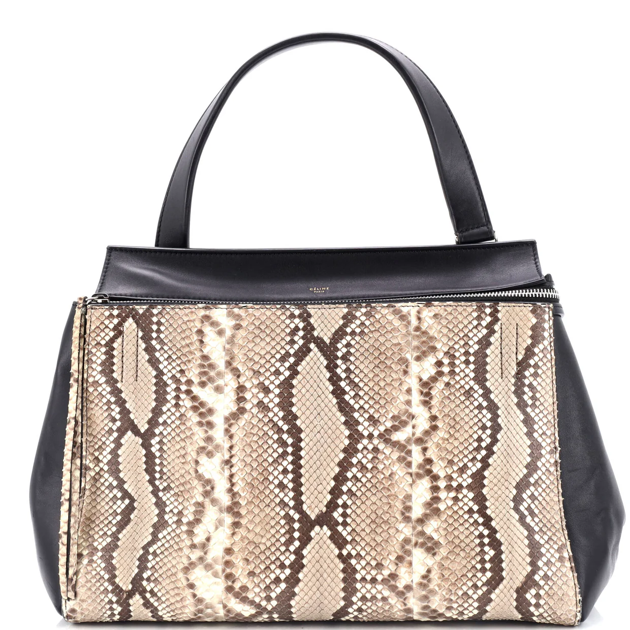 Edge Bag Python and Leather Medium - Deep Luxury