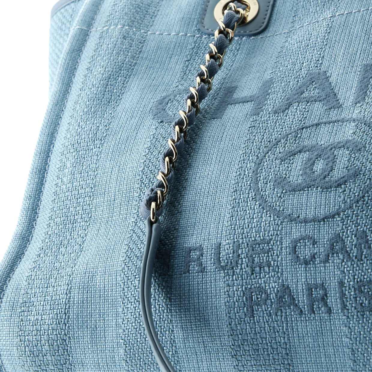 Deauville Tote Striped Raffia Small - Deep Luxury