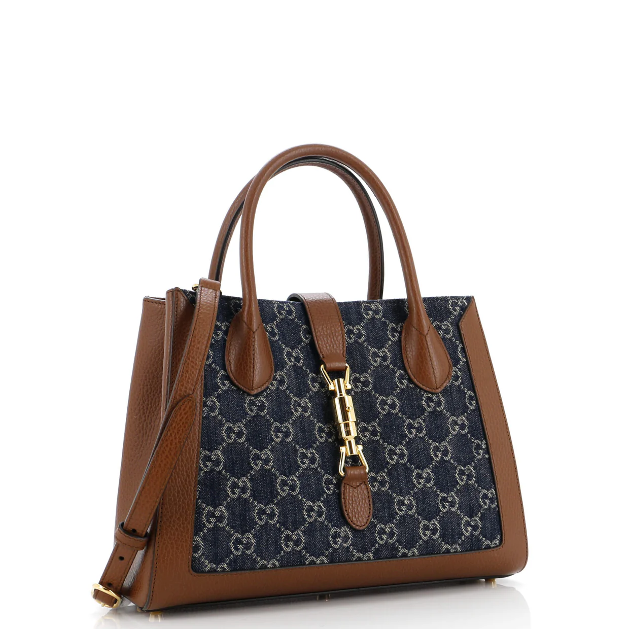 Jackie 1961 Tote GG Denim and Leather Medium - Deep Luxury