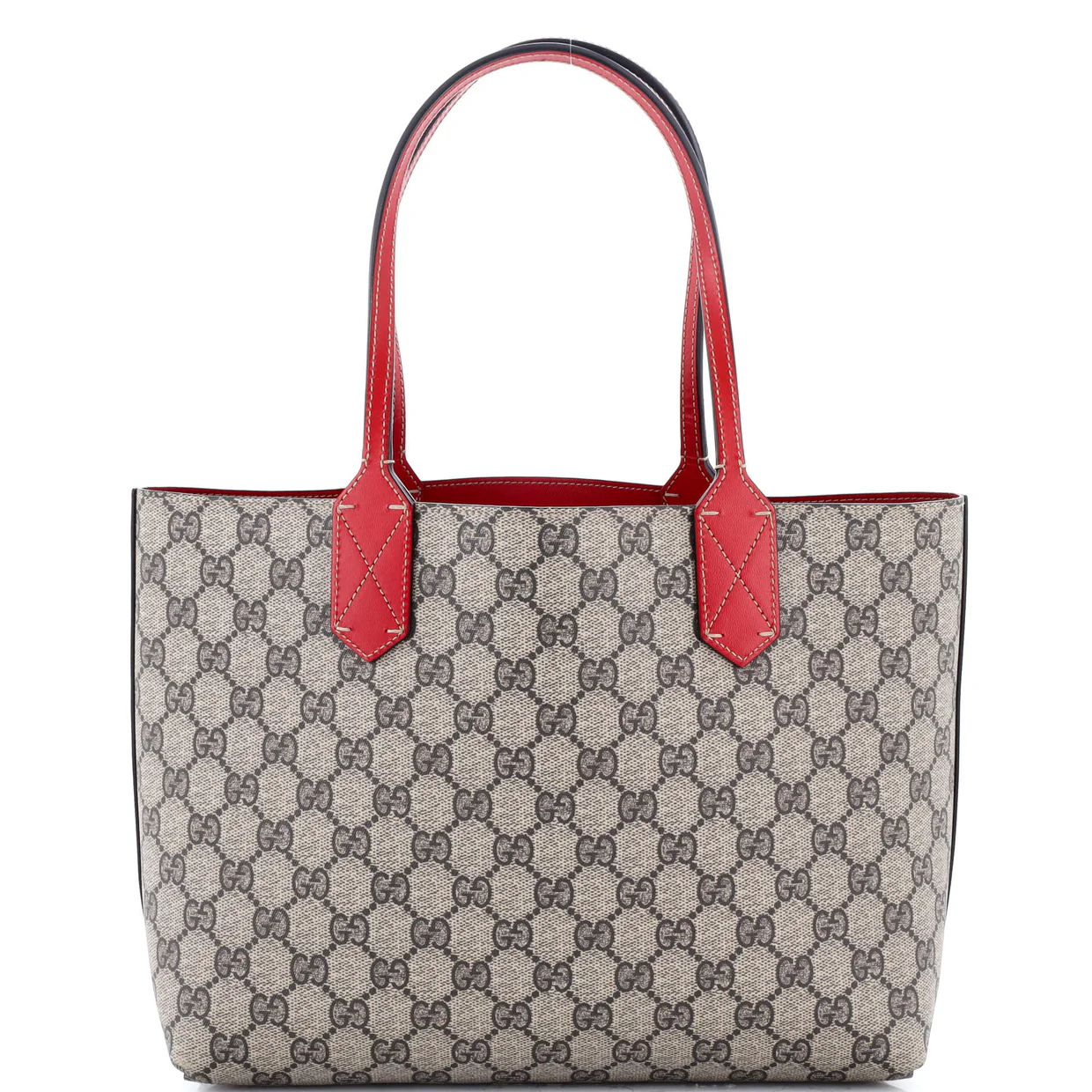 Reversible Tote GG Print Leather Small - Deep Luxury