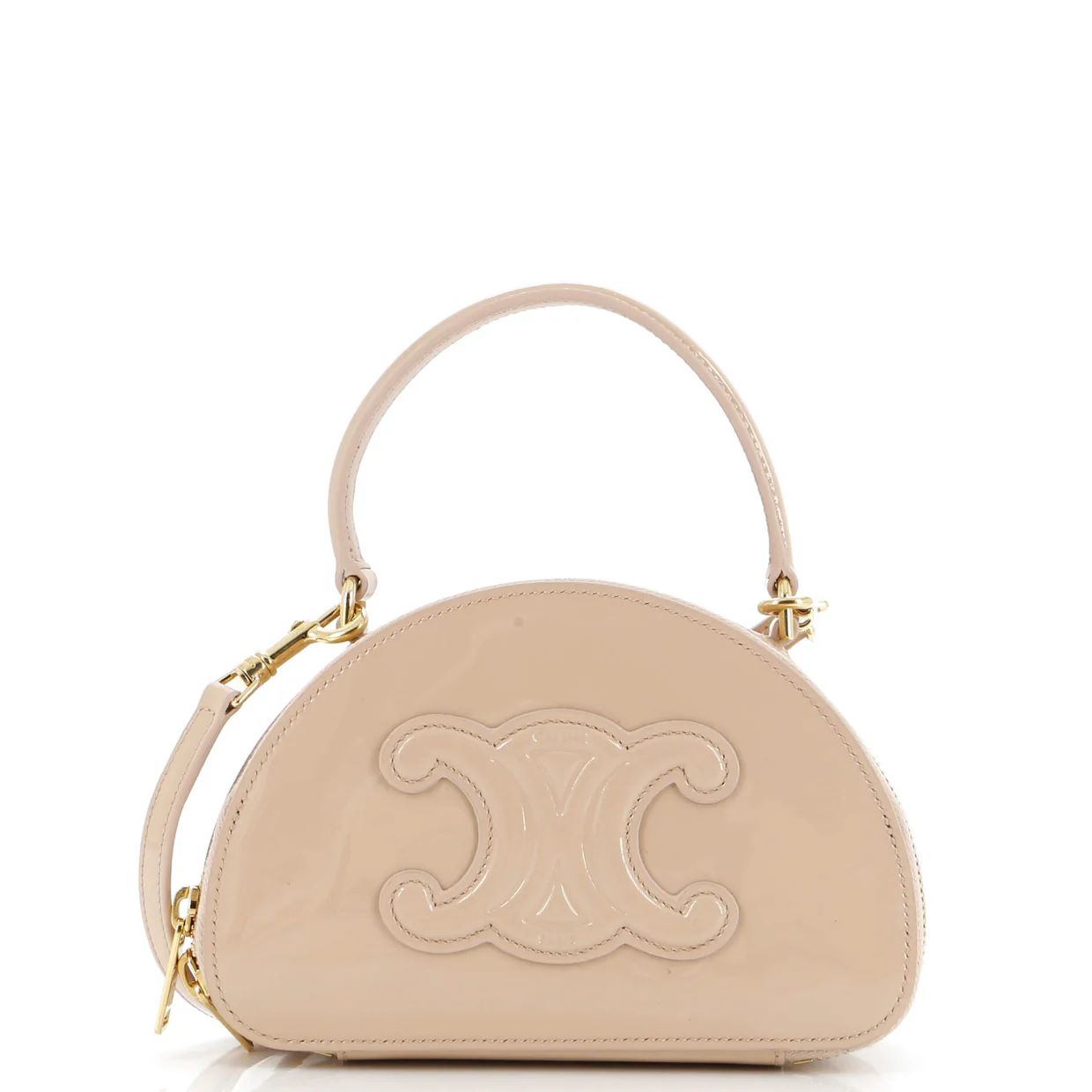 Half Moon Case Patent Small - Deep Luxury