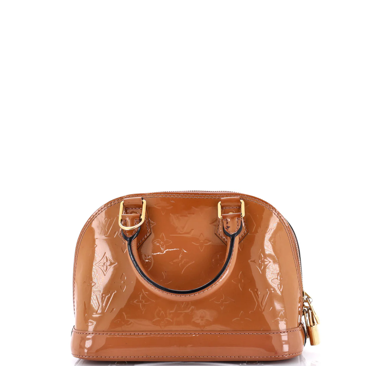 Alma Handbag Monogram Vernis BB - Deep Luxury