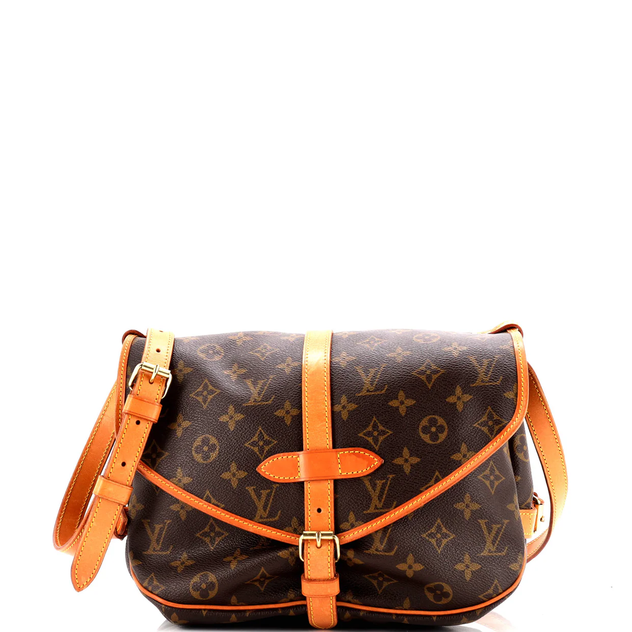 Saumur Handbag Monogram Canvas 30 - Deep Luxury