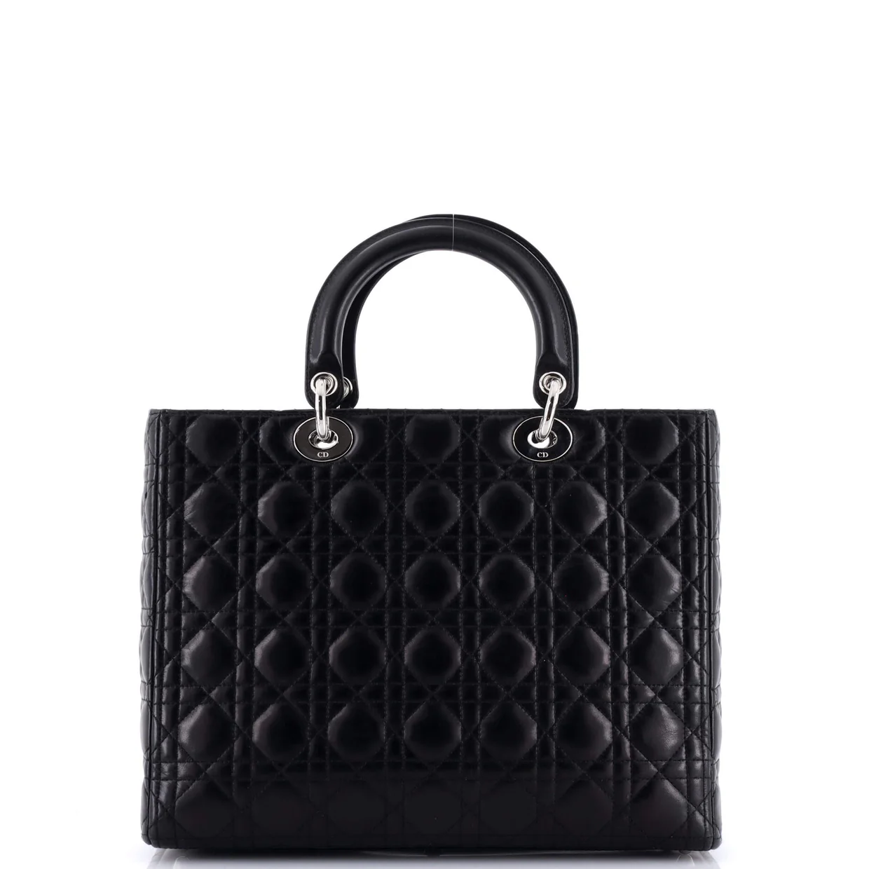 Lady Dior Bag Cannage Quilt Lambskin Large - Deep Luxury