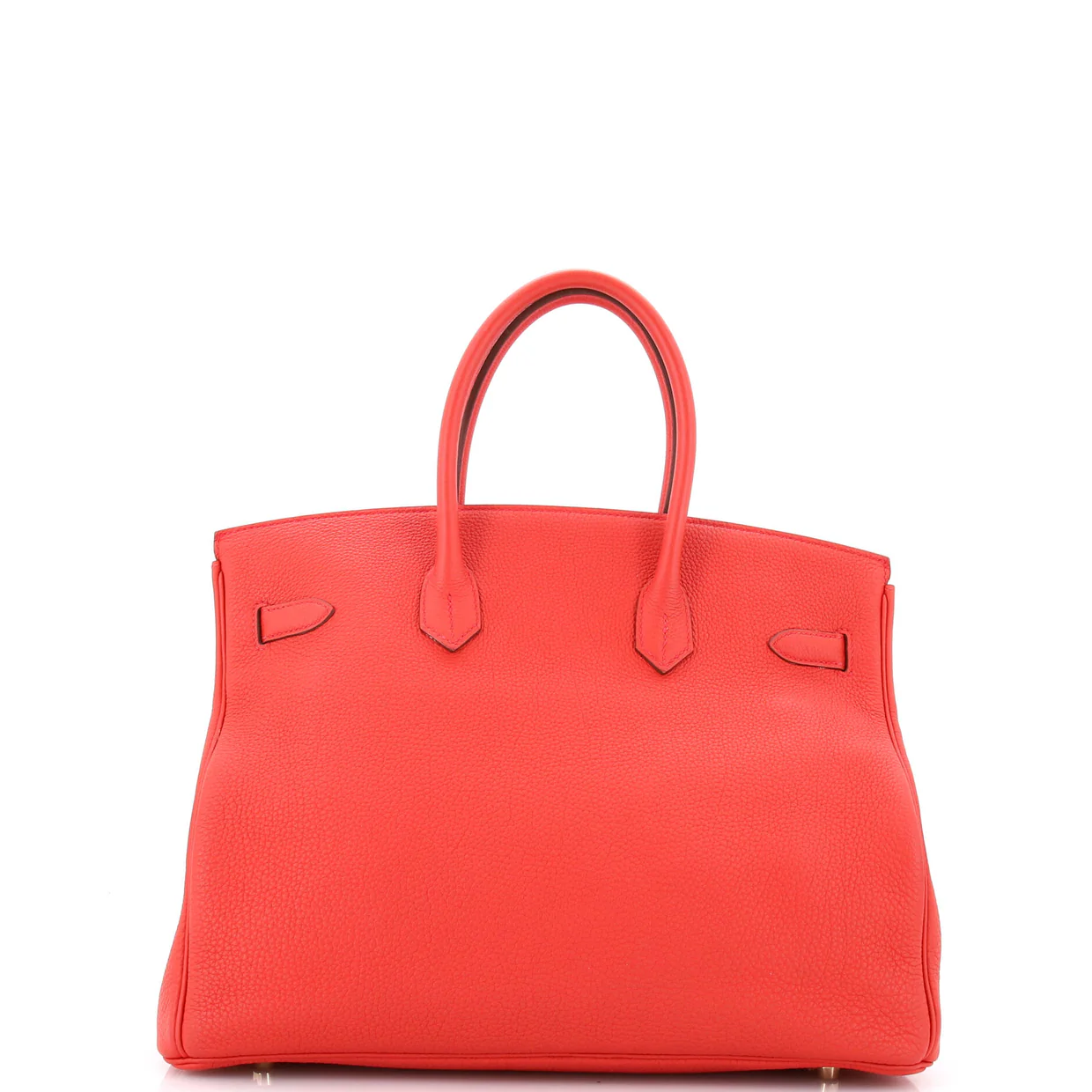 Birkin Handbag Geranium Togo with Gold Hardware 35 - Deep Luxury