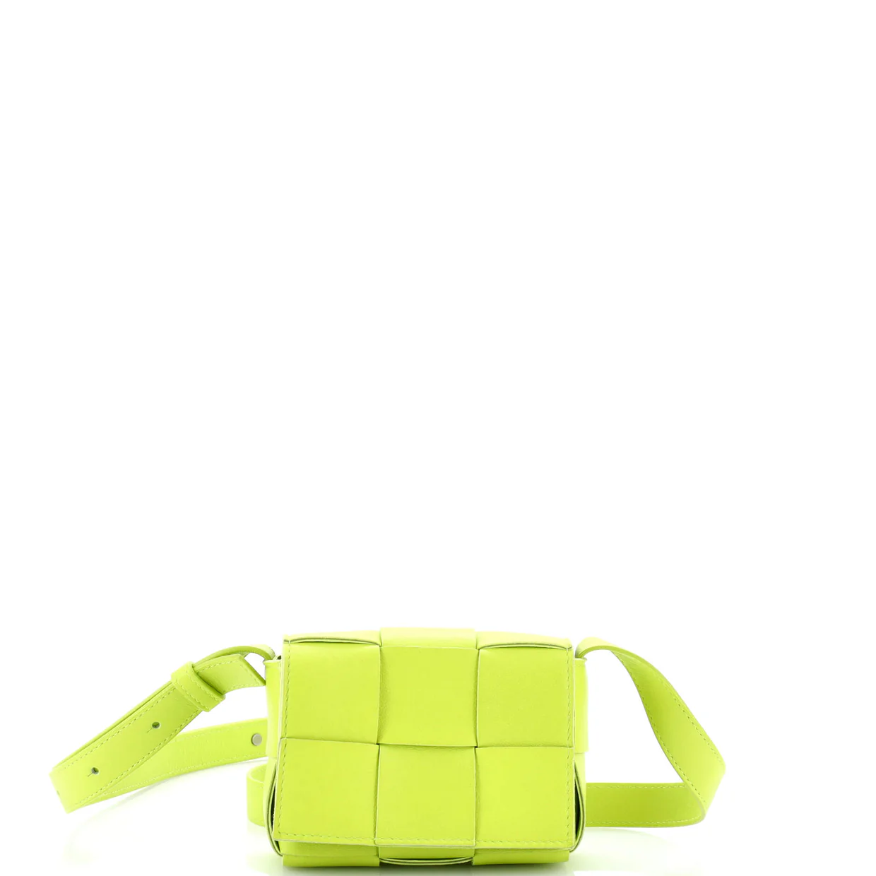 Cassette Crossbody Bag Maxi Intrecciato Leather Candy - Deep Luxury