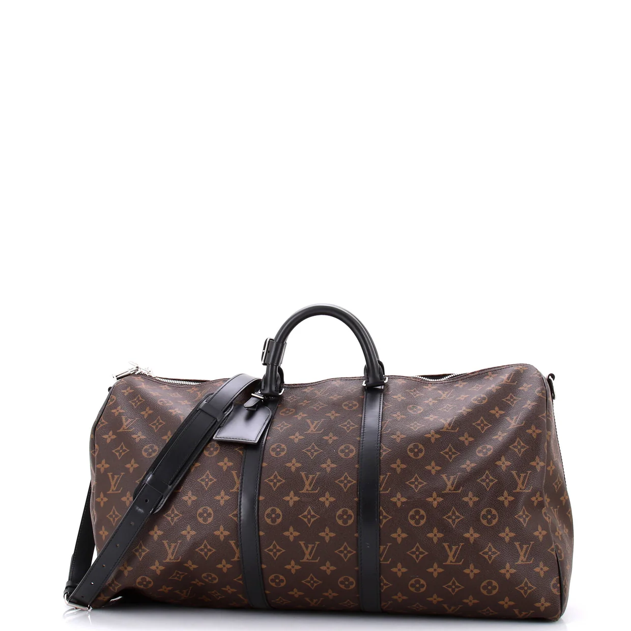 Keepall Bandouliere Bag Macassar Monogram Canvas 55 - Deep Luxury