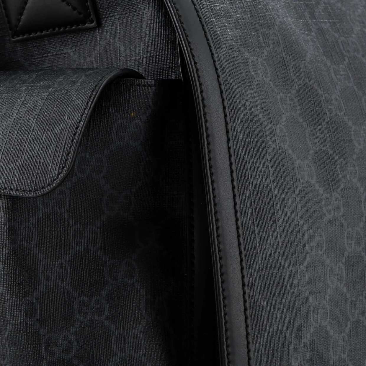 Web Strap Diaper Bag GG Coated Canvas Small - Deep Luxury