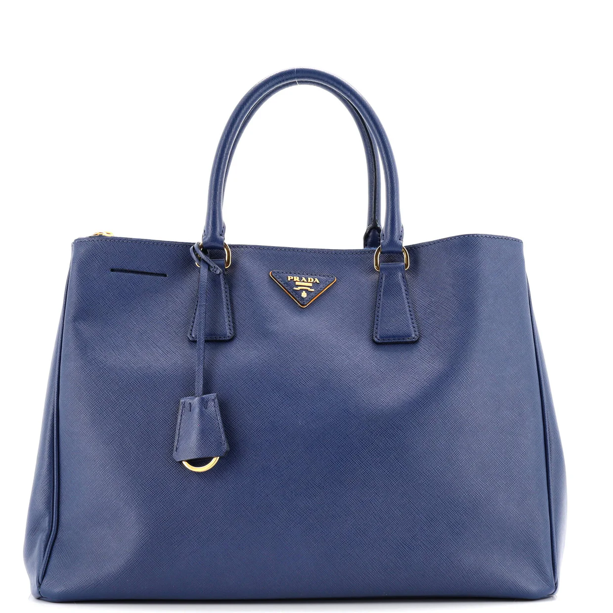 Double Zip Lux Tote Saffiano Leather Large - Deep Luxury