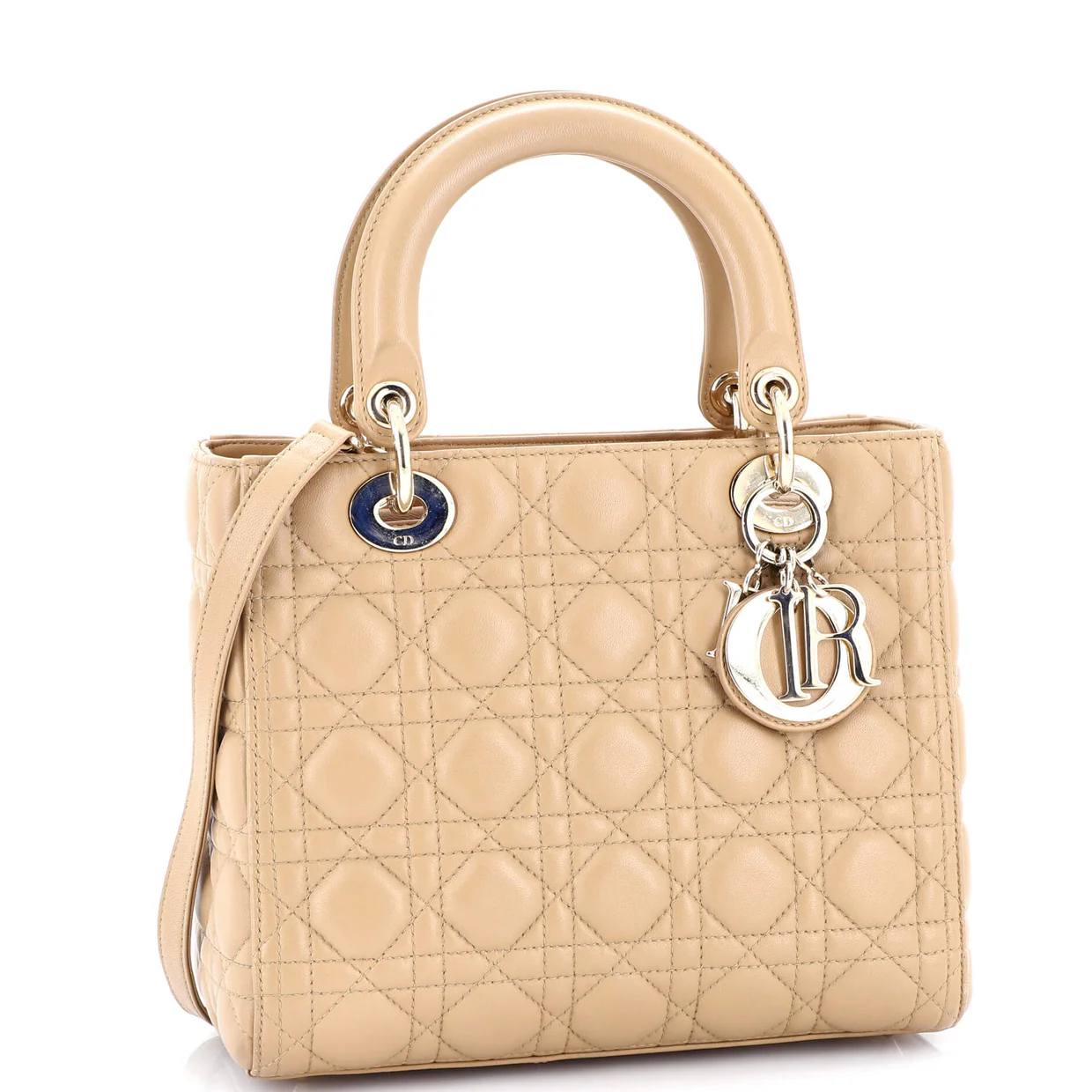 Lady Dior Bag Cannage Quilt Lambskin Medium - Deep Luxury