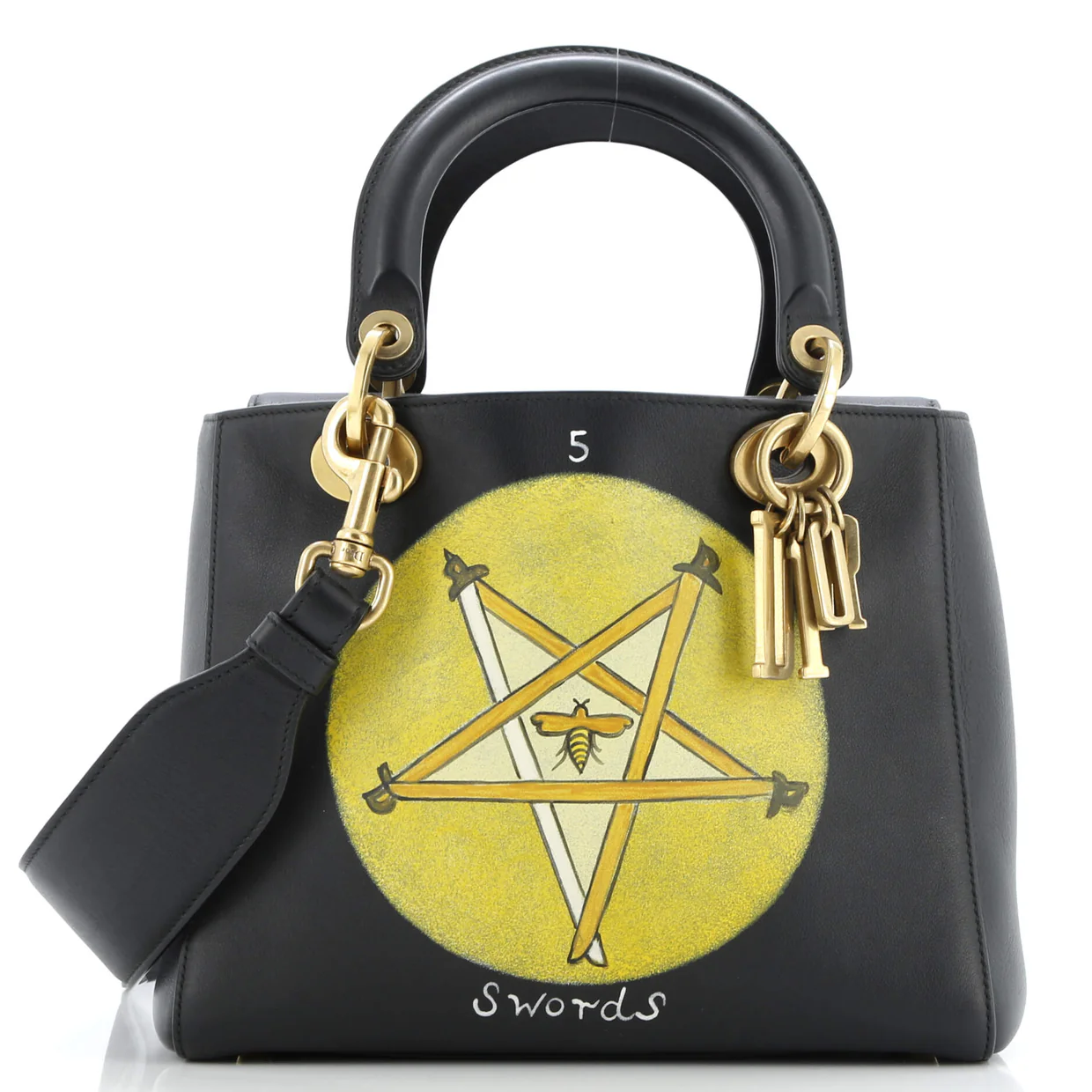 Supple Lady Dior Bag Limited Edition Niki de Saint Phalle Printed Leather Medium - Deep Luxury
