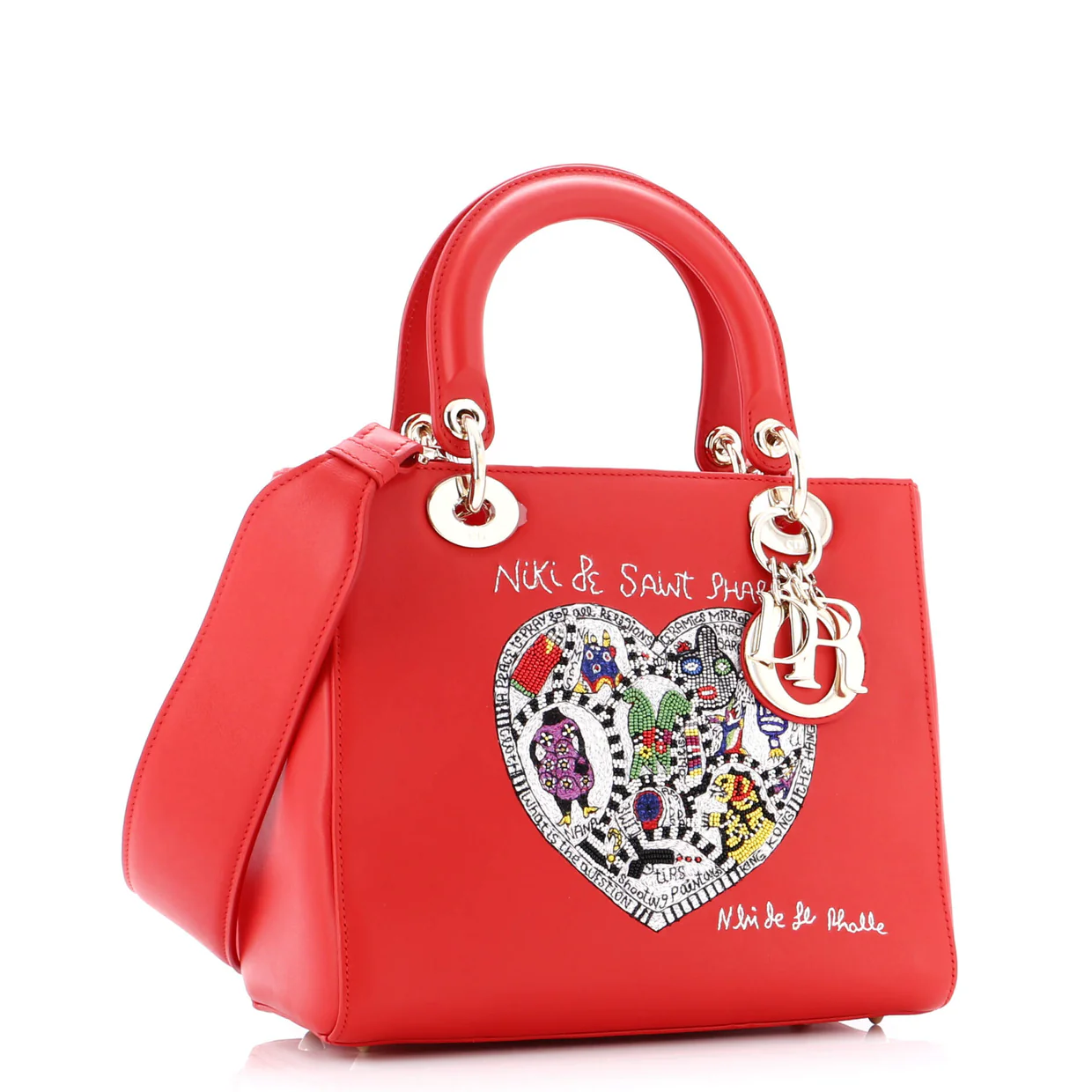 Lady Dior Bag Limited Edition Niki de Saint Phalle Embroidered Leather Medium - Deep Luxury