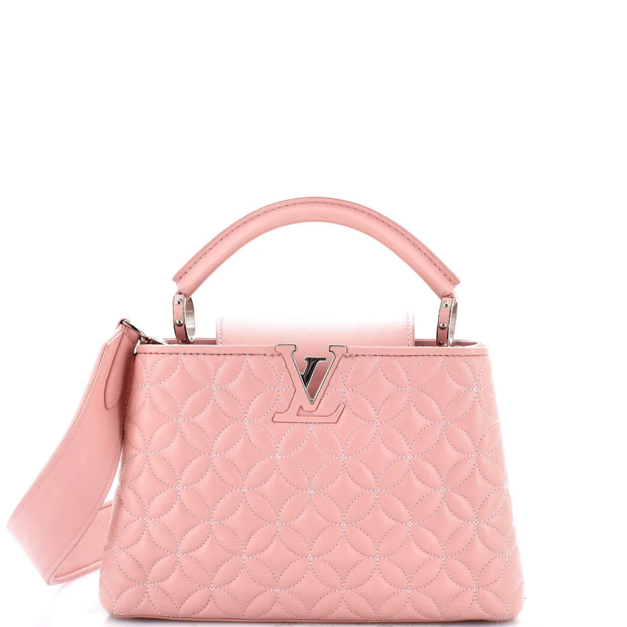 Capucines Bag Monogram Flower Quilted Lambskin BB - Deep Luxury