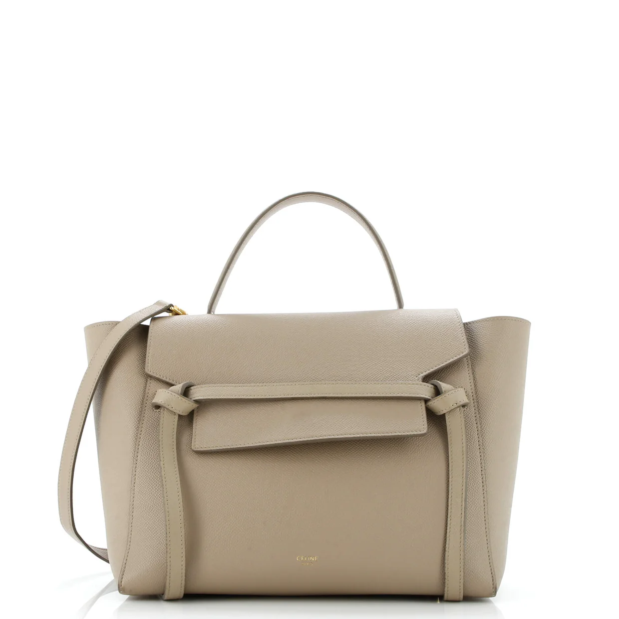 Belt Bag Textured Leather Mini - Deep Luxury