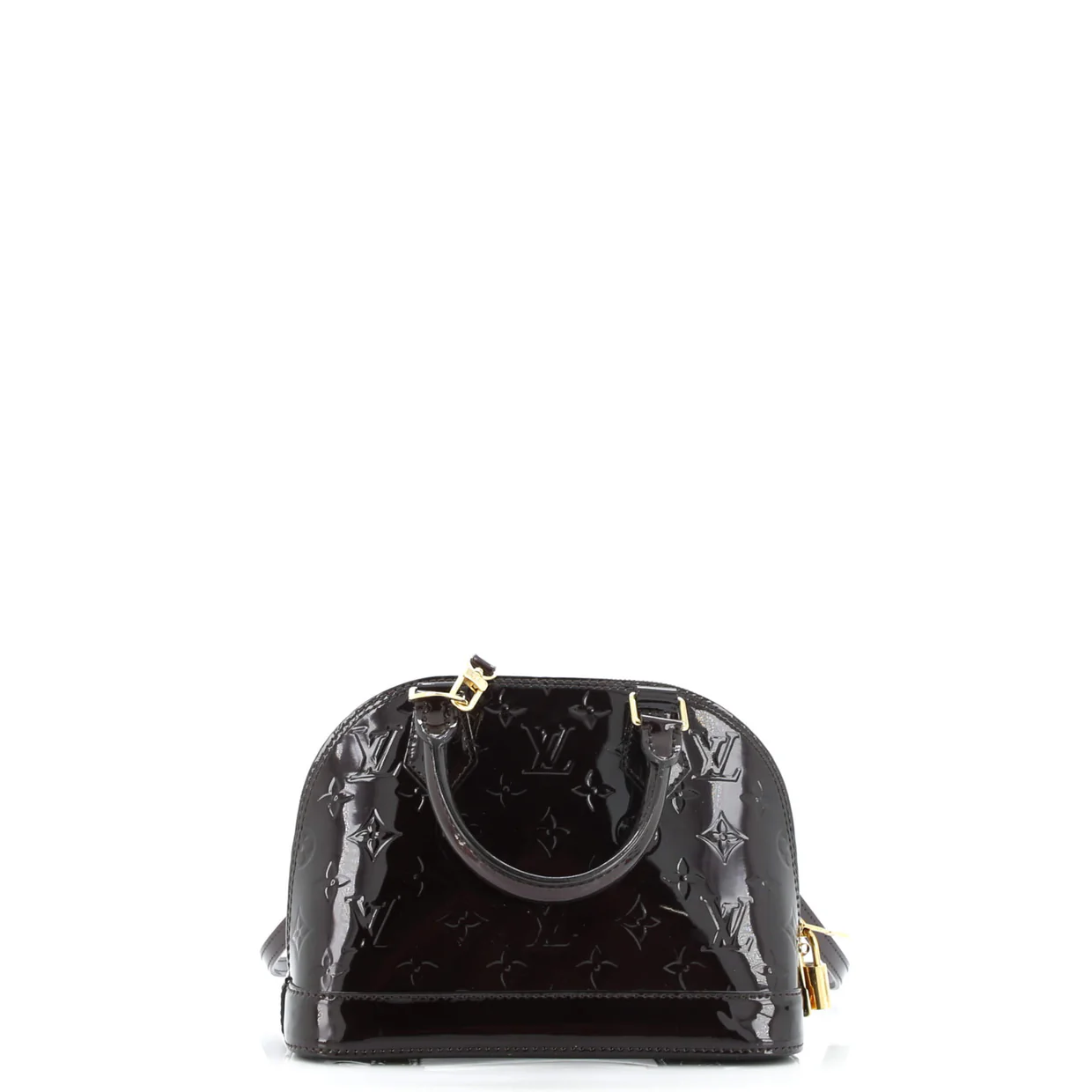 Alma Handbag Monogram Vernis BB - Deep Luxury